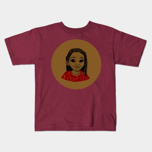 Nubian princess Kids T-Shirt by cecilestees